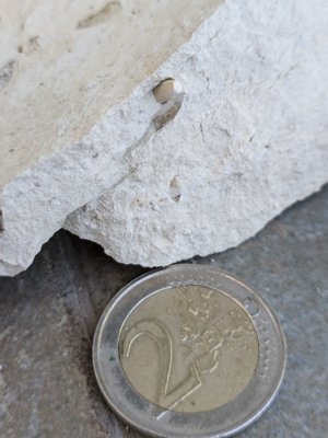 Conical impressions.